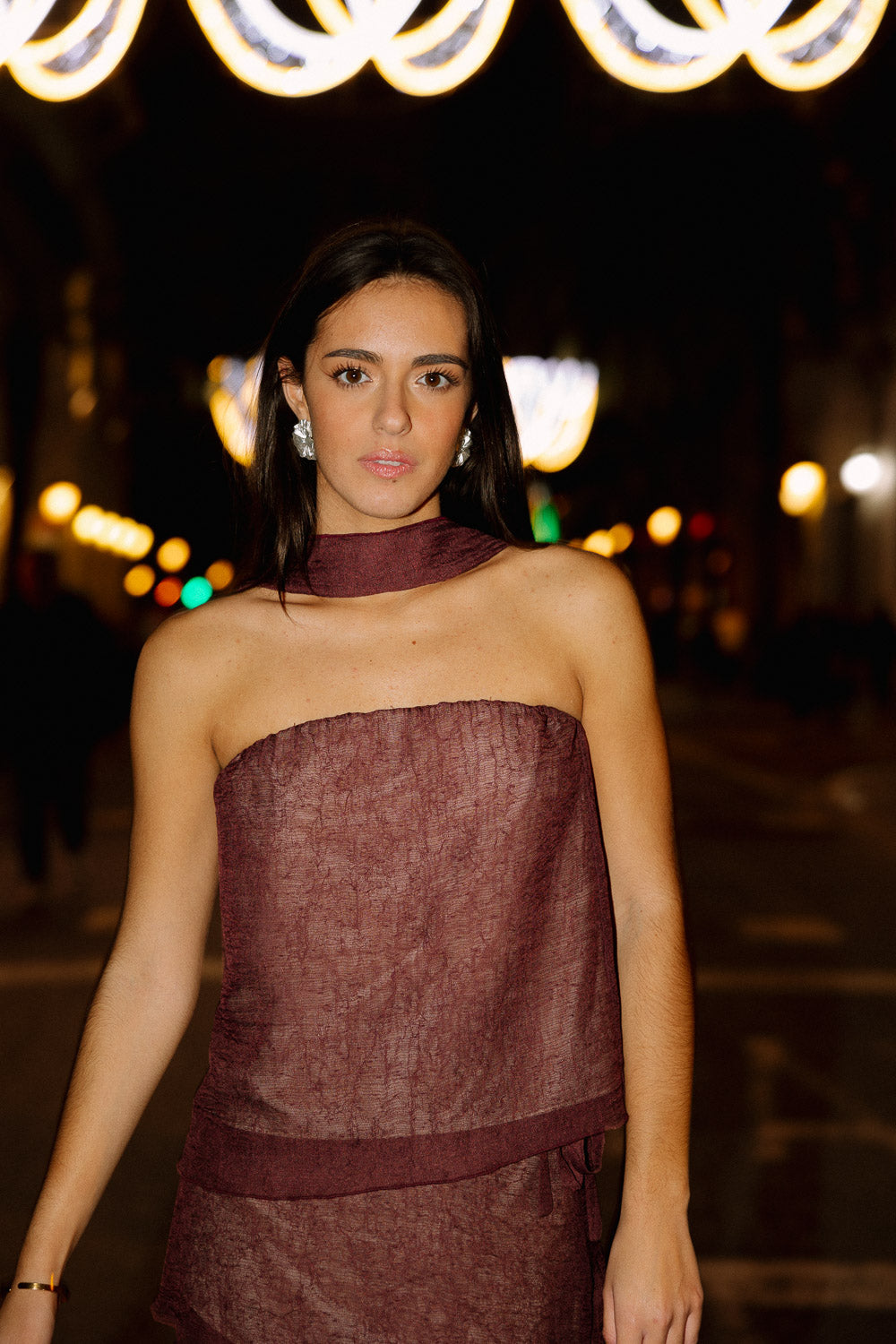 Top Bandeau Burgundy