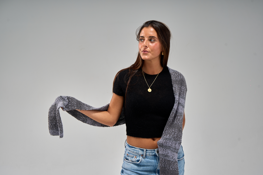 Bufanda Degradada gris oscuro