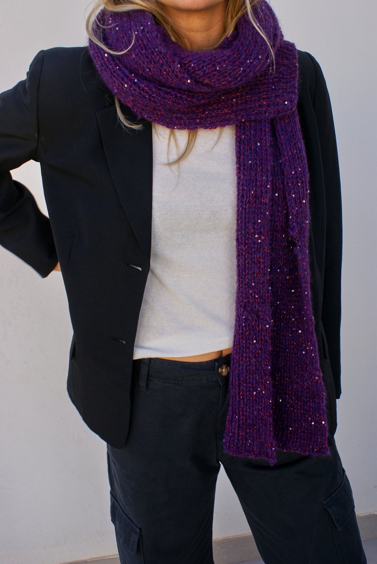 Bufanda Party morada